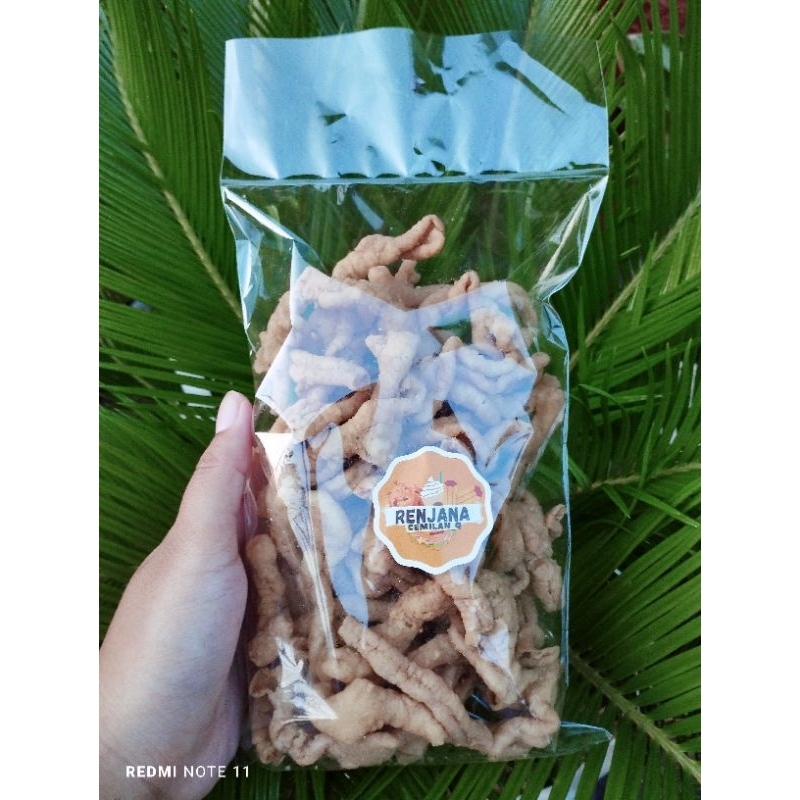 

[RENJANA] Keripik usus kriuk/ Snack lebaran kripik usus renyah