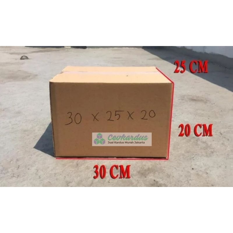 

Kardus ukuran 30x25x20