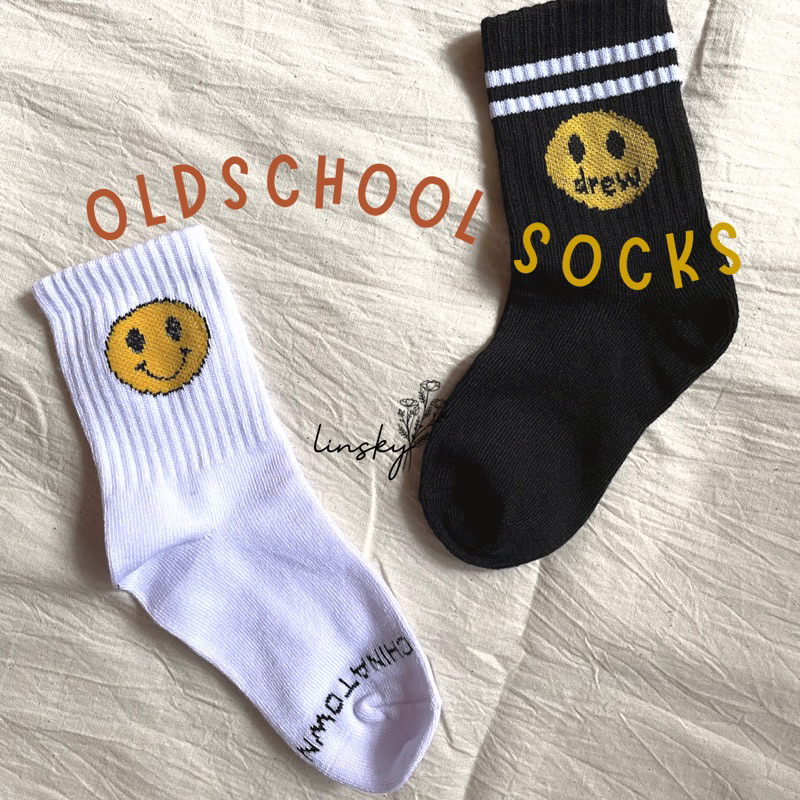 LINSKY BABY - Oldschool Socks Kaos Kaki Anak Motif Viral