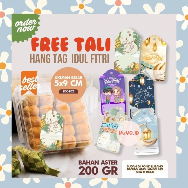 

[20 PCS FREE TALI] Hang Tag Idul Fitri | Hang Tag Lebaran | Ucapan Lebaran | Tali Lebaran | Hangtag Idul Fitri