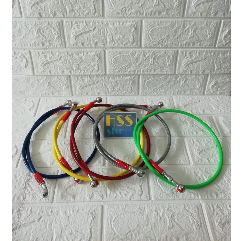 Selang Rem Depan Variasi 90 Cm.= Vario 150, Lexi 125, Aerox 155, Beat, Mio M3, Scoopy, Jupiter Z,Vix