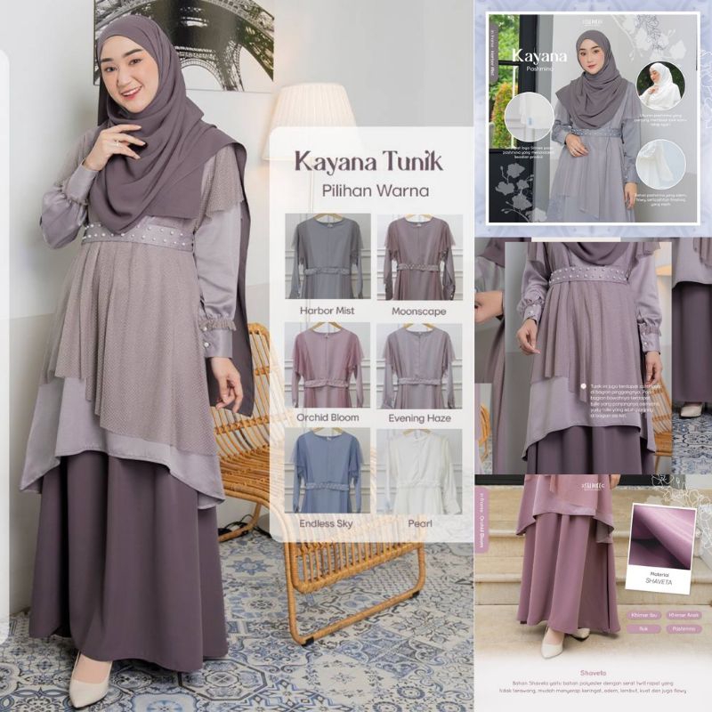 Tunik Kayana Ori Silmee || Kayana Tunik Premium by Silmee || Famset || Kayana Kaivan || Sarimbit 202