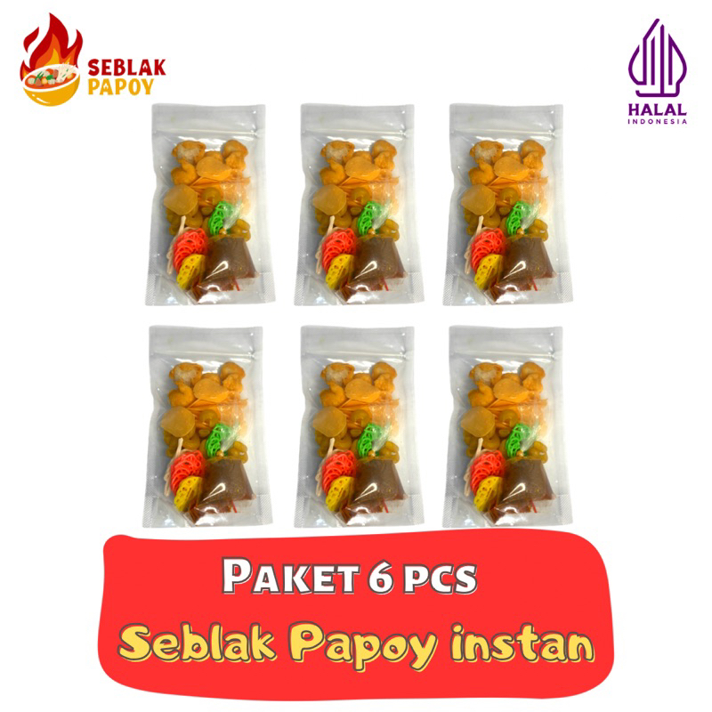 

paket 6 pcs seblak papoy