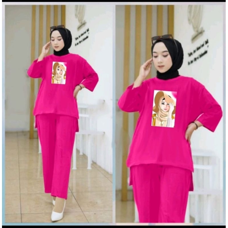 SETELAN WANITA OVERSIZE DTF WOMEN STLYE