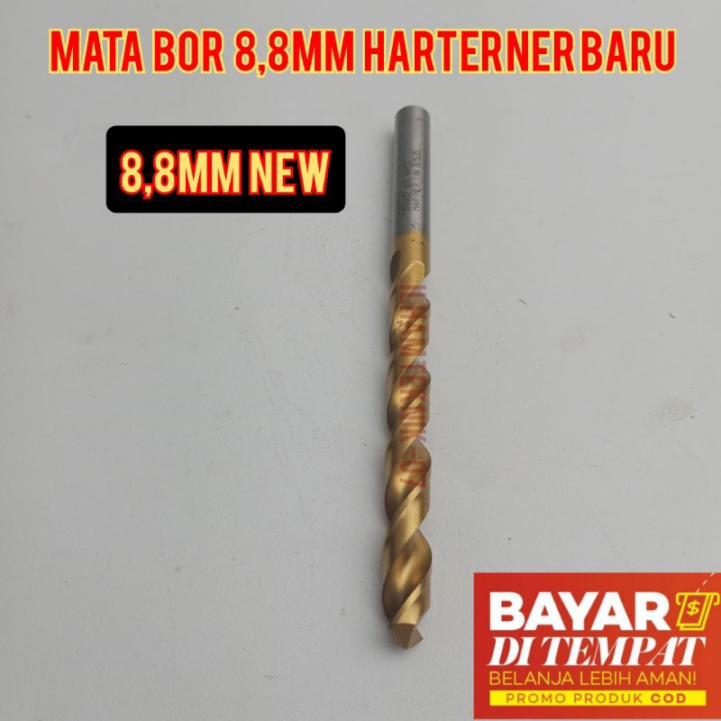 MATA BOR besi bor besi mata bor 8.8 MERK Harterner HSS Baru atau DRIL atau ALAT BUBUT