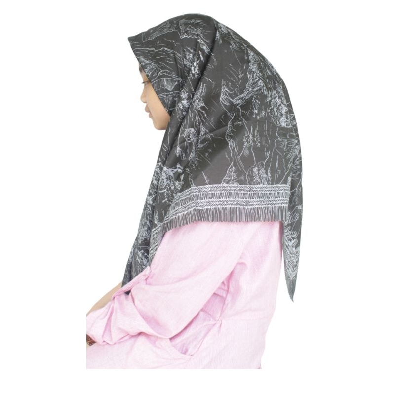 (COD) Hijab SegiEmpat Voal Premium Motif Terbaru/Kerudung segiempat Motif Laser Cut Murah