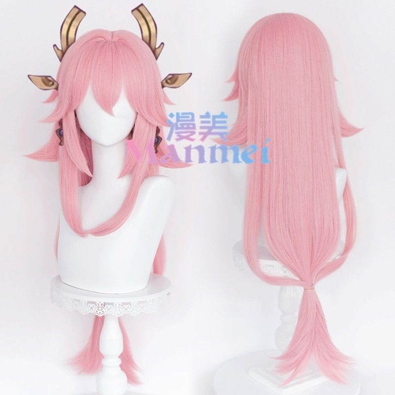 Wig Manmei Yae Miko Genshin Impact [ Ready Stock ]