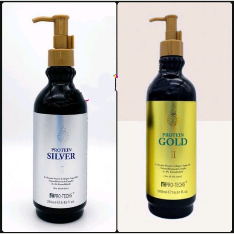 (BISA COD) Keratin Smoothing Treatment Protein Pro-techs GOLD/SILVER/Keratin BOTOX 2.10 500ML