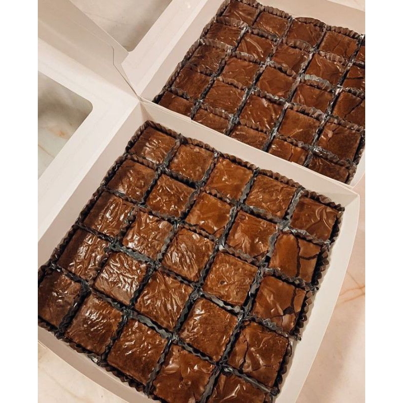 

Brownies fudgy Classic panggang coklat skat/kue coklat 20*20/brownis panggang/brownis