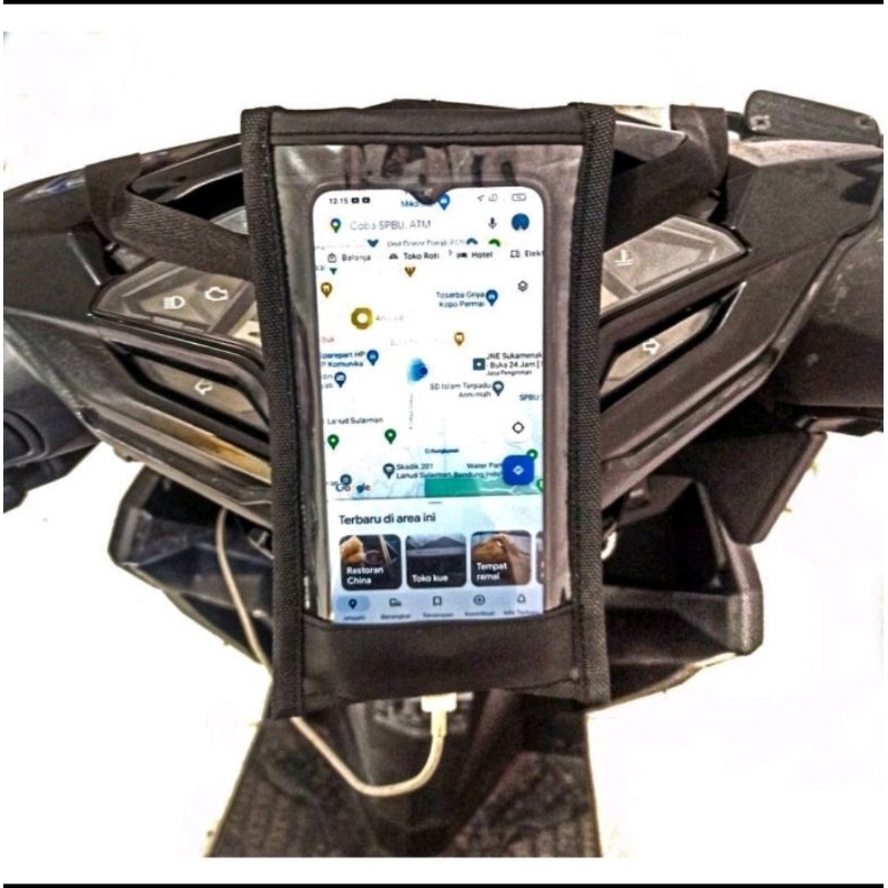 PROMO SPESIAL Holder HP Motor Anti Air || Phone Holder Motor Ojol Grab Gojek  || Pouchbag Sarung HP 