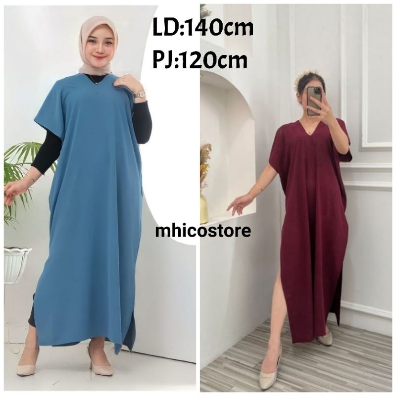 LONG SQUARE NAGITA KAFTAN CRINKLE AIRFLOW JUMBO DRES NAGITA PANJANG