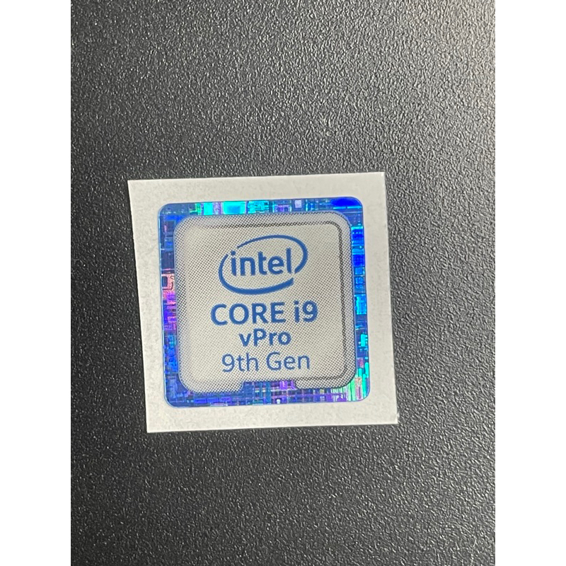 Sticker stiker logo intel Core i9 vPro 9th gen ori