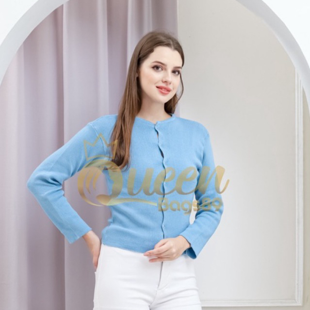 Queenbags89 baju outfit cewek baju atasan wanita baju Rajut angel crop top