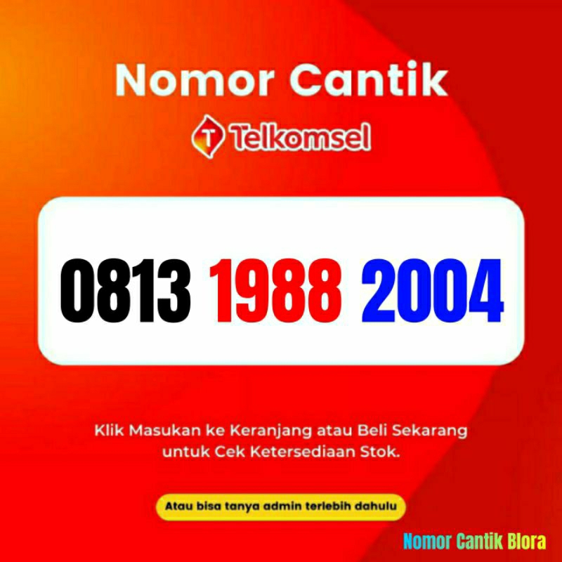 Nomor Cantik Simpati Tahun Nomer Cantik Simpati Tahun 1988 2004