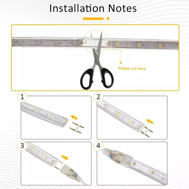 PAKET LAMPU LED SELANG KOTAK SMD 5050 6M 7M 8M 9M 10M 10 METER HIAS PUTIH KUNING MERAH BIRU HIJAU PINK UNGU BIRU ICE OUTDOOR HIAS PLAFON CEILING KAMAR TIDUR MINIMALIS LED SNI EMICO 220V