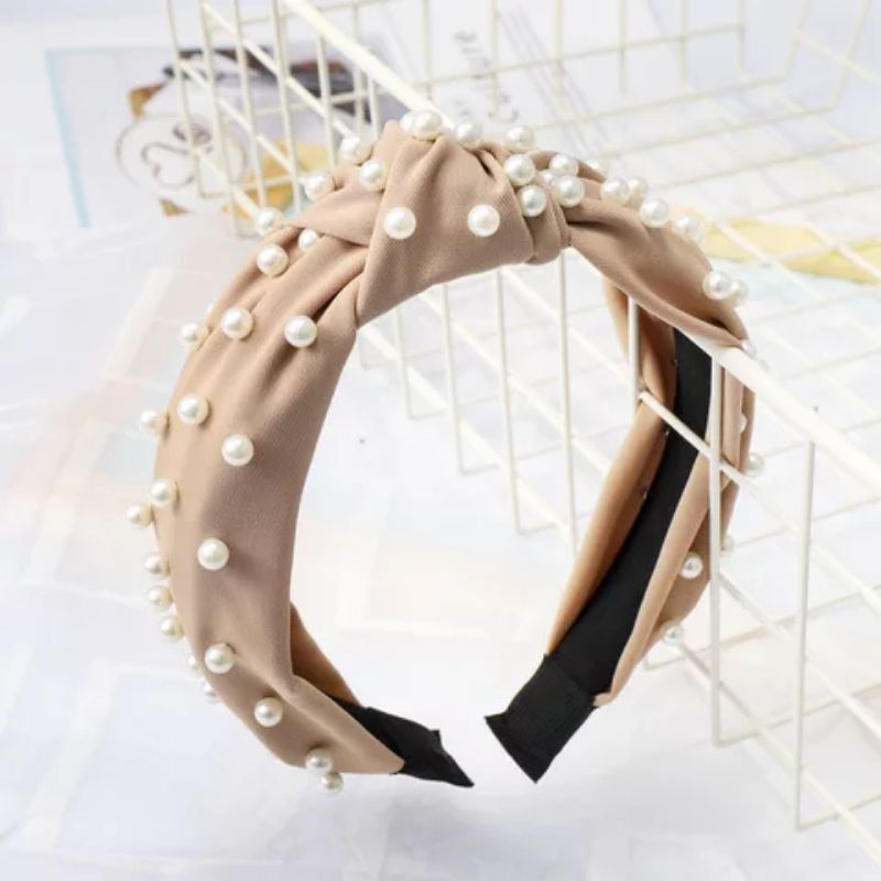 BANDO KOREA MUTIARA HEADBAND BANDO SCRUNCHIE BANDO VIRAL BANDO MURAH BANDO KEKINIAN