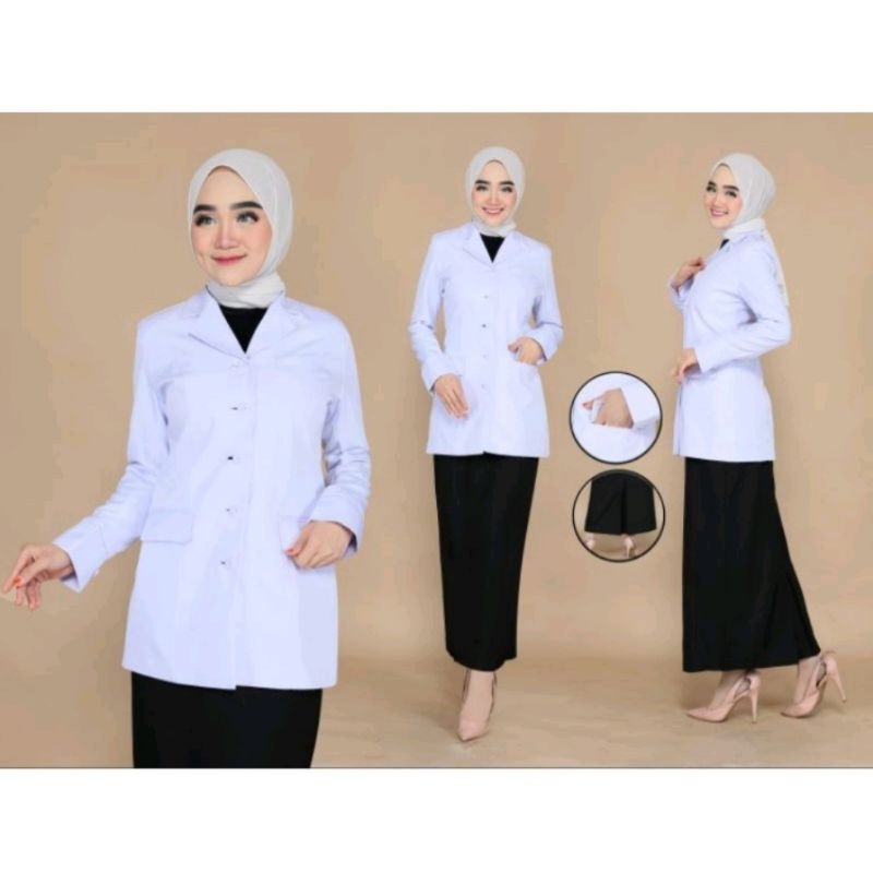 Seragam Princessfa / Seragam Guru Hitam Putih / Seragam Kantor Hitam putih / Baju Hitam Putih