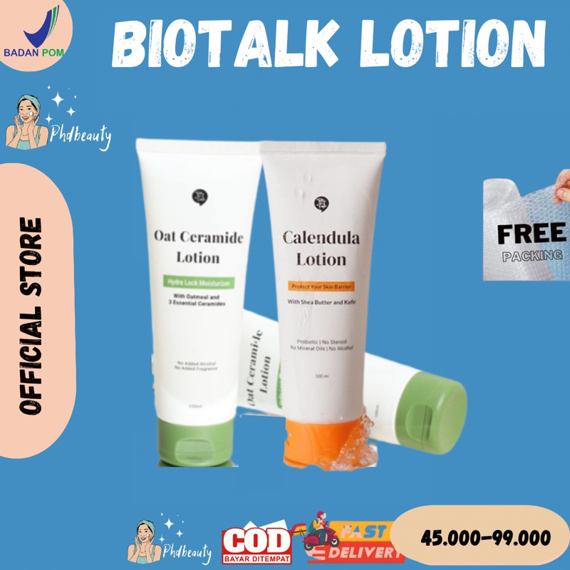 Biotalk Oat Ceramide Lotion | Hydra Lock Moisturizer for Eczema Biotalk Calendula Lotion For Eczema and Dry Skin