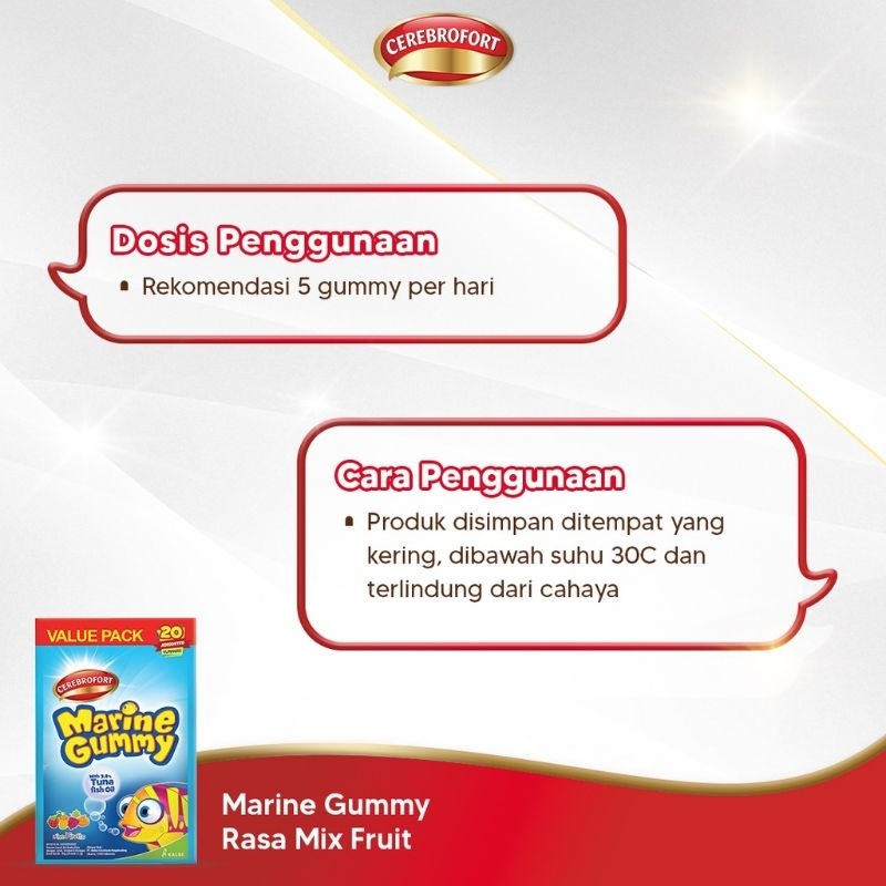 Cerebrofort Marine Gummy 20 &amp; 40 gr