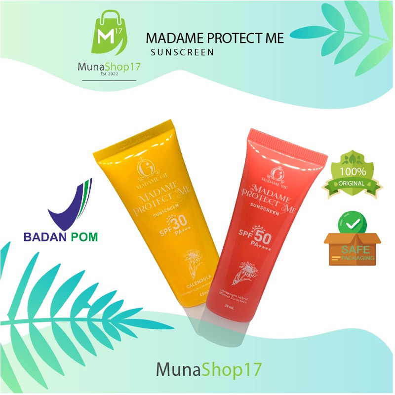 Madame Gie Sunscreen SPF 30 dan SPF 50 Original / Sunscreen Madame Gie Viral / Sunscreen Promo
