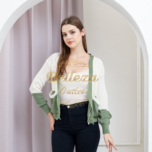 Belleza Outlet baju rajut Cardigan rajut atasan wanita  Cardi Dora