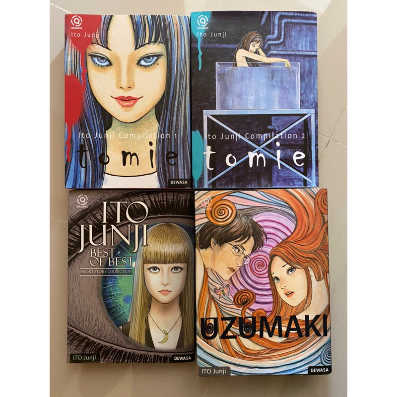 Preloved Komik Ito Junji Tomie Compilation 1, 2, Best Of The Best, Uzumaki