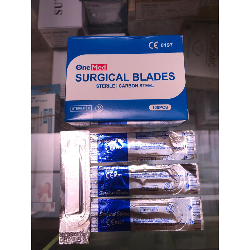 Sterile Surgical Blade Scalpel no 11 dan 10 Bisturi Bedah Ecer