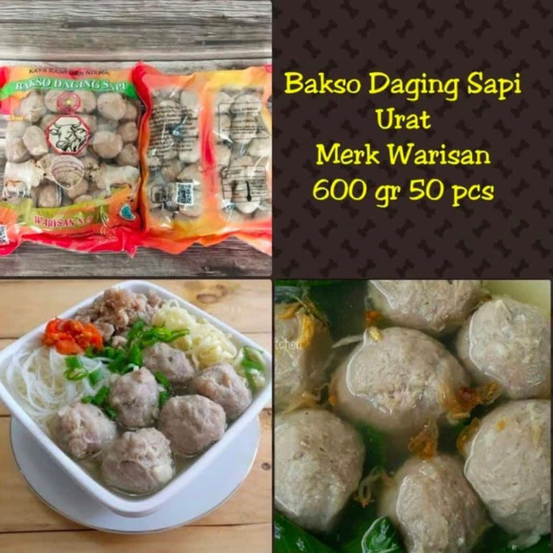 

Baso urat sapi bakso warisan 319 urat isi 50 asli