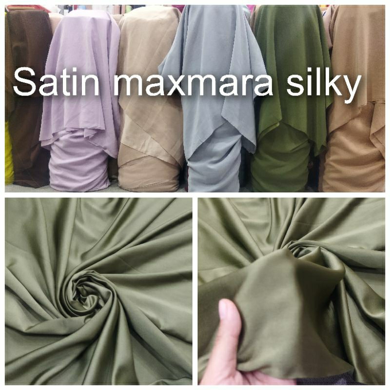 Satin Mxmr premium silky/maxmara silky/satin maxmara/kain polos maxmara/kain satin maxmara/bahan satin maxmara/bahan maxmara satin/bahan polos maxmara