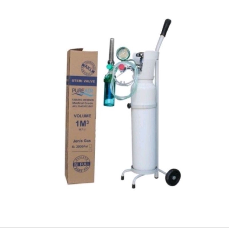 Tabung Oksigen 1 M3 Komplit/Oksigen 1 M3