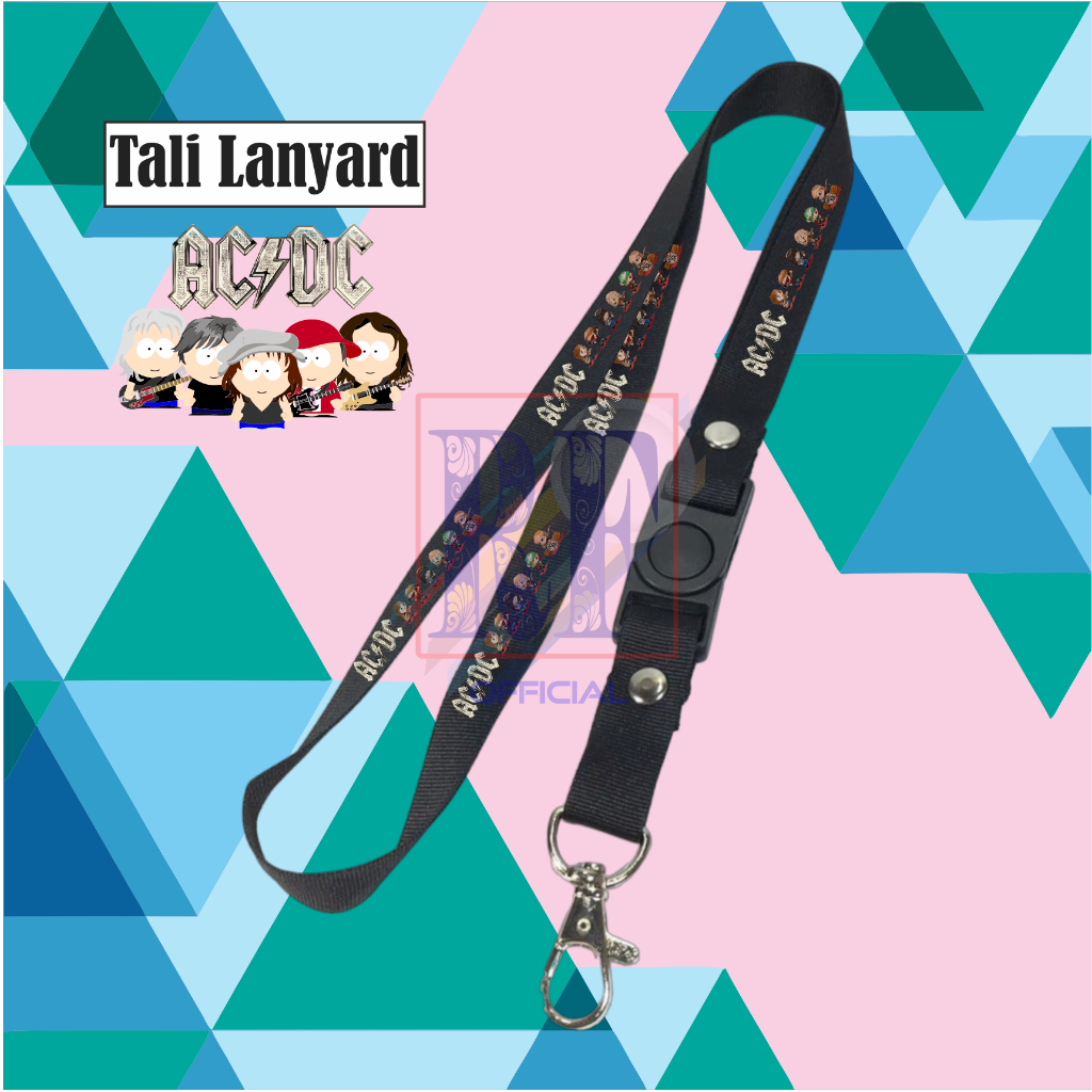 

Tali LANYARD BAND ACDC CARTOON ARTWORK VERSION / GANTUNGAN KUNCI BAND METAL ROCK gantungan kunci/gantungan id card /gantungan Pod/Vape murah COD