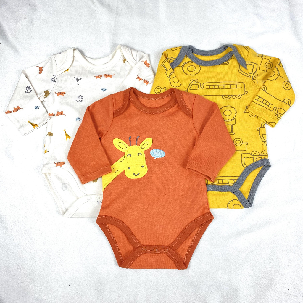 Jumper set baby unisex usia 0-9 bulan / jumpsuit 5in1 baby romper segita lucu premium