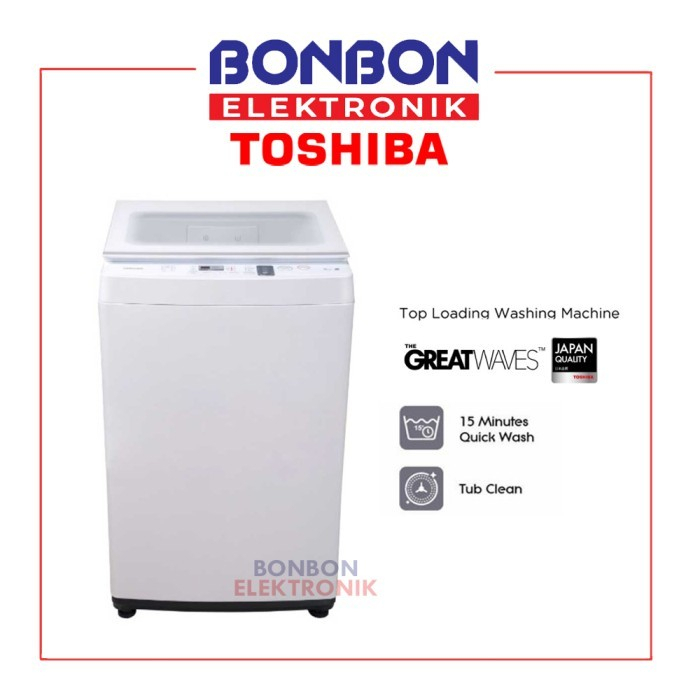 Toshiba Mesin Cuci 1 Tabung 8KG AW-M901BN (WK) / AW M901BN (WK)