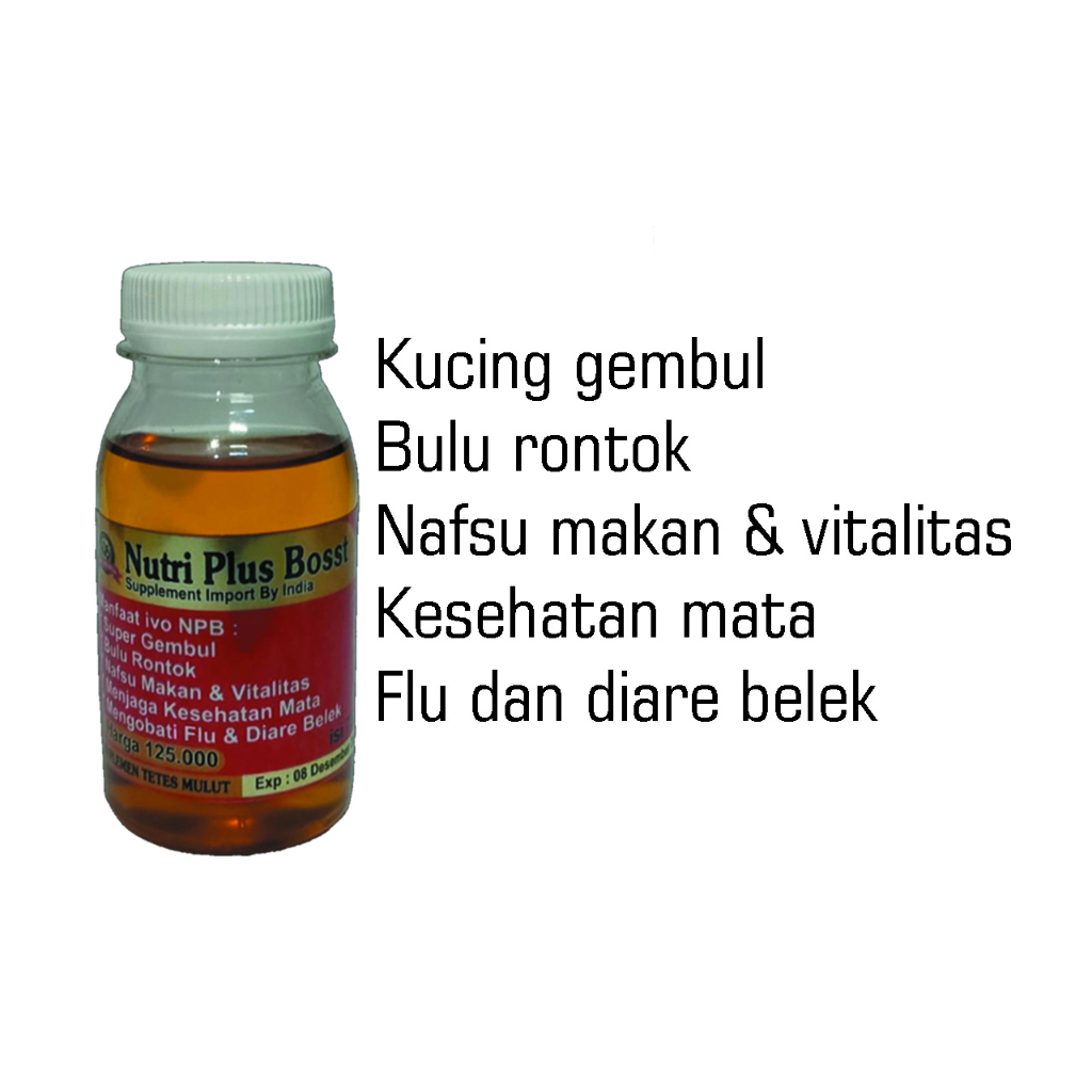 Paket 5 vitamin Gratis 1 shampo herbal kucing