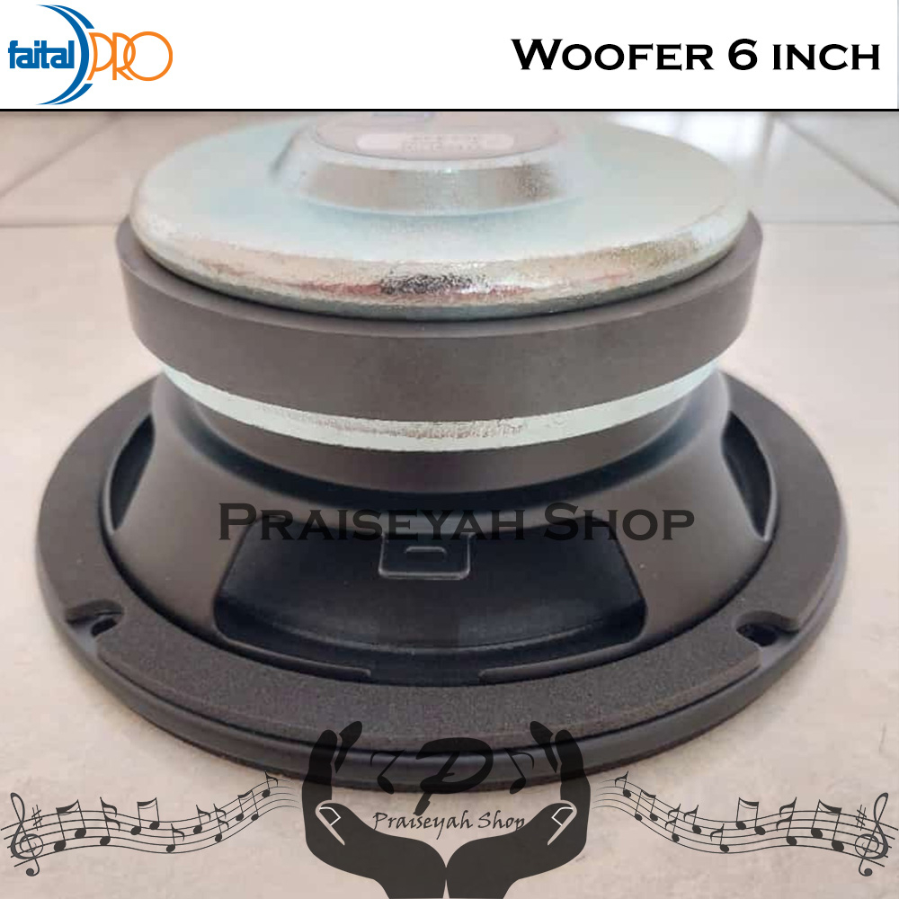 Faital Woofer Speaker Komponen 6 inch 6FE200 8 atau 16 ohm