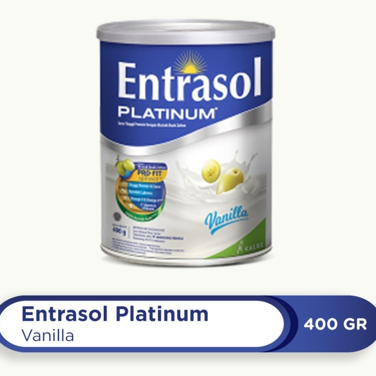 Entrasol Platinum Senior Vanila 472 Gr Sachet 400 800 Vanilla