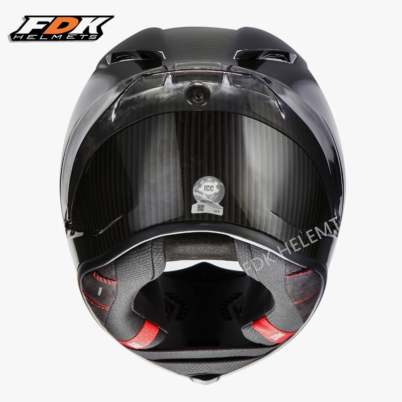 FDK Helm Full Face Glossy Black Pista Model Motor Helm Tersedia Untuk Pria Dan Wanita Bisa Cod