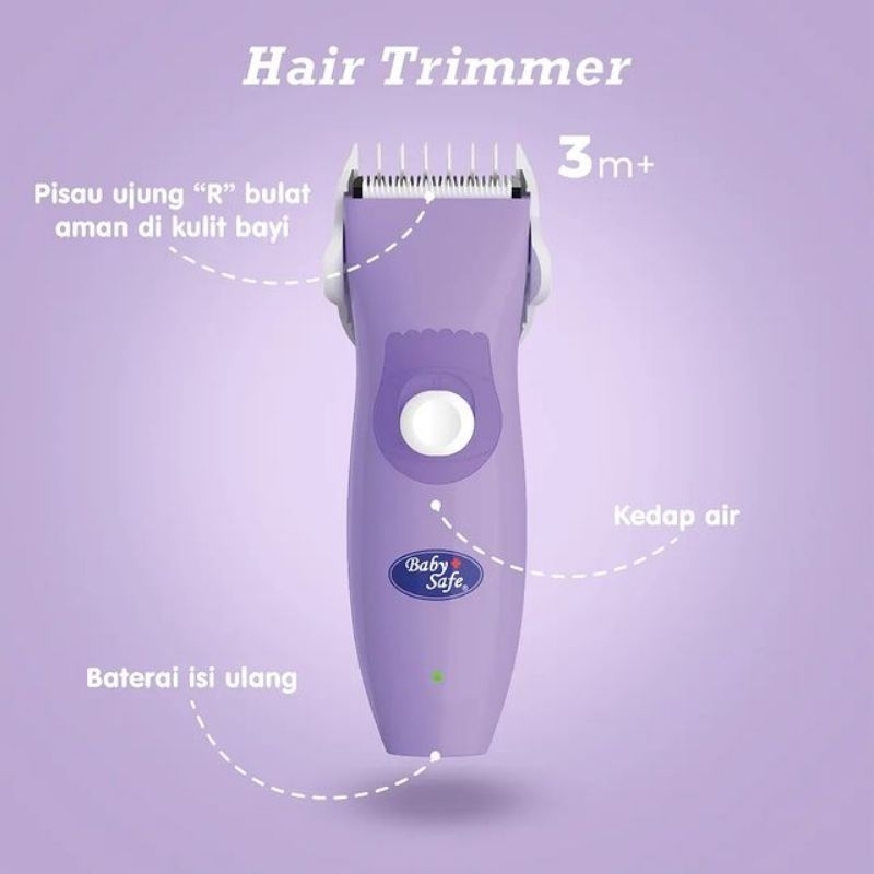 BabySafe Hair Trimmer HT001/Alat Cukur Rambut