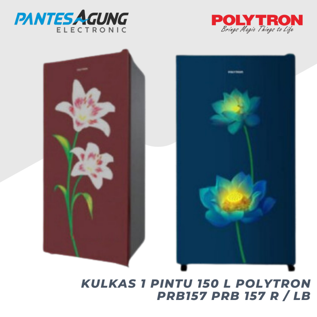 KULKAS 1 PINTU 150 L POLYTRON PRB157 PRB 157 R / LB  [KHUSUS BANDUNG]