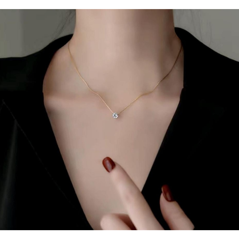 KALUNG MODEL MATA SATU SIMPLE/ KALUNG TITANIUM/ AKSESORIS WANITA KOREA