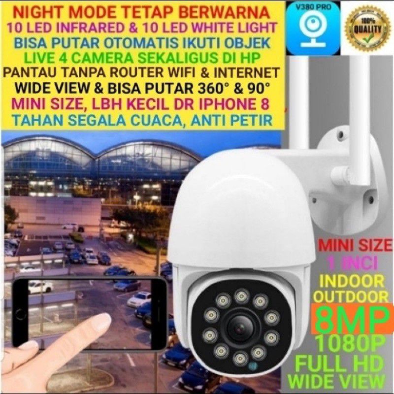 NEW IP Camera CCTV PTZ SPEED DOME  wireless 8Mp 1080MP hasil di jamin mantap dan puas 100%  BOS