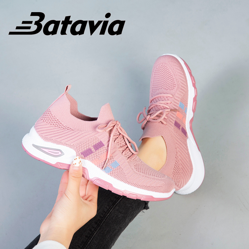 Batavia 2023 Terbaru Impor Sepatu Wanita Nyaman Bernapas Fashion Sepatu Wanita Sepatu Sekolah Siswa Sepatu Sepatu Jogging A122