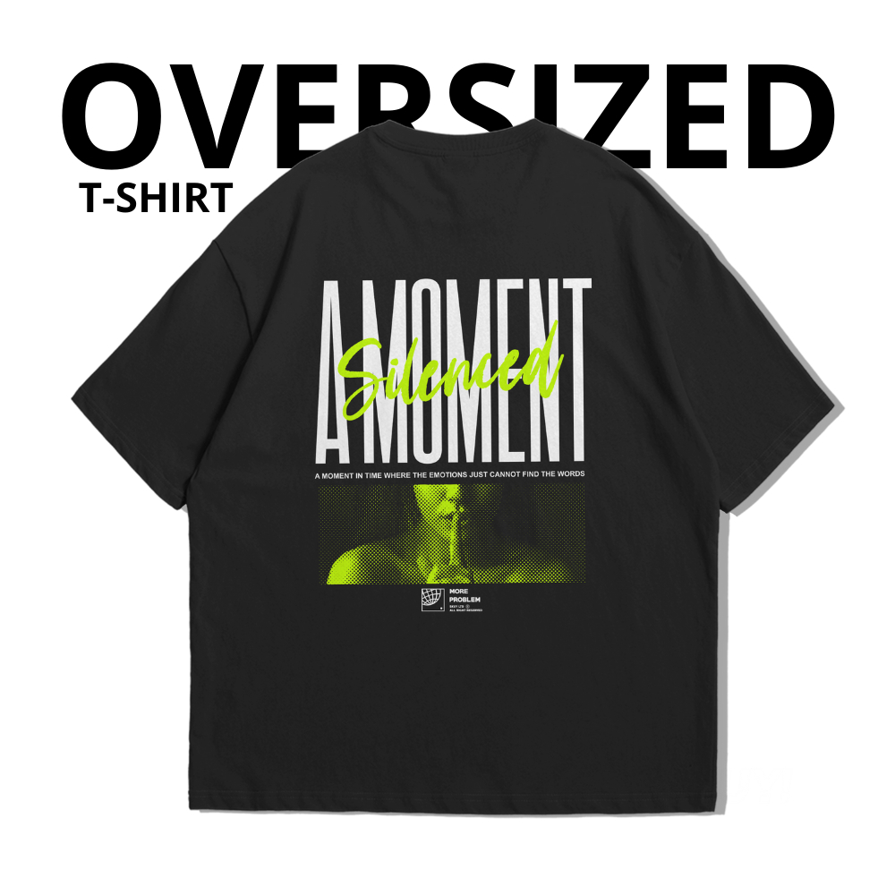 Kaos Oversize Skuy Dewasa Hitam Unisex | A moment silence SKY150