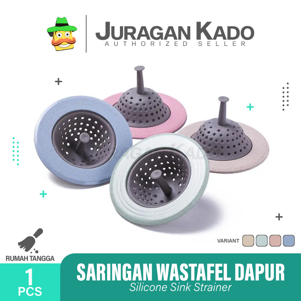Saringan Wastafel Sillicone Cuci Piring Filter Penutup Lubang Saluran Air Kamar Mandi