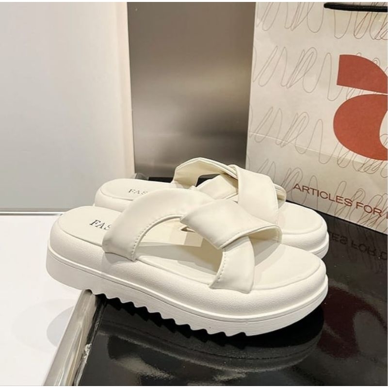 MYSTYLE Diana Korea Design Sandal Flat Fashion Wanita Import