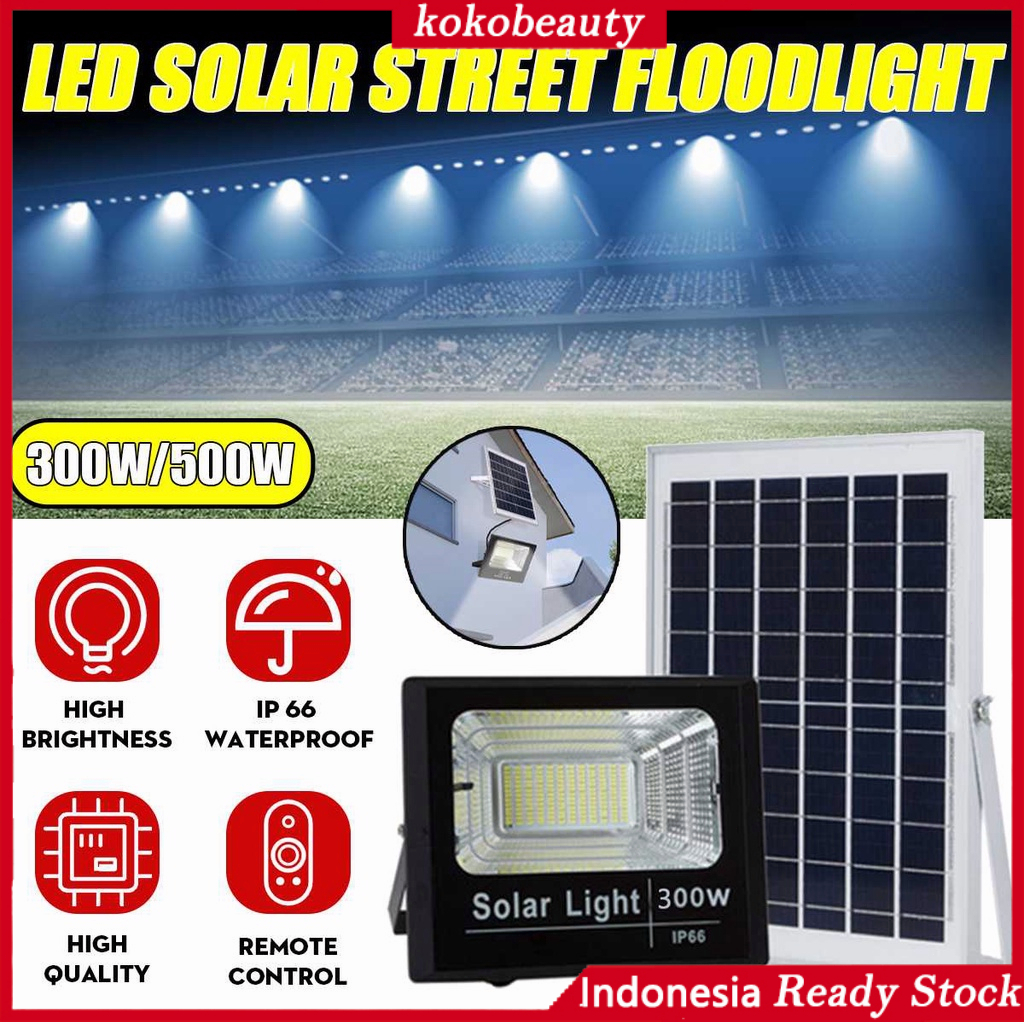 【Penjual Lokal】Lampu Sorot Solar Cell /500W / 300W / 200W /100W / 30W Lampu Led Tenaga Matahari / Lampu Panel Surya / Lampu Tembak Solar Cell / Led Outdoor