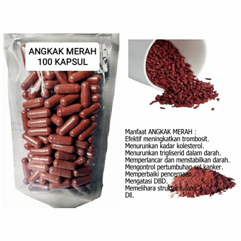 

ANGKAK MERAH 100 KAPSUL OBAT HERBAL TERBAIK TOPP SELLER JATIM (PREMIUM QUALITY)