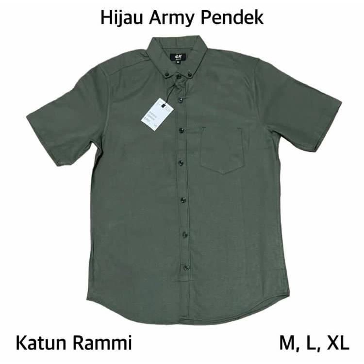 Kemeja Pria Terlaris Kemeja Pria Lengan Pendek Polos Distro Premium
