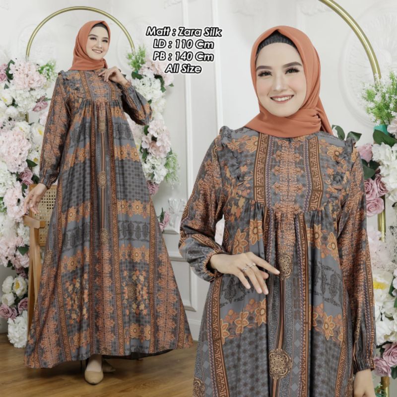 GAMIS MOTIF BANGKOK PREMIUM LUXURI SILK PREMIUM IMPORT