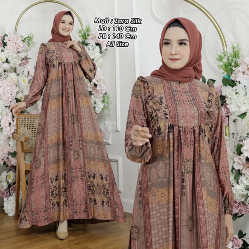 GAMIS MOTIF BANGKOK PREMIUM LUXURI SILK PREMIUM IMPORT